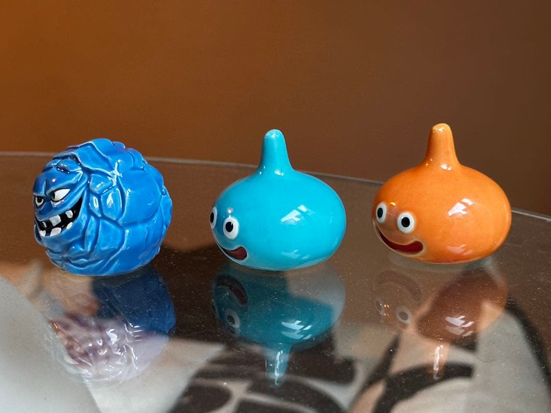 ドラゴンクエスト陶器人形　スライム、スライムベス、ばくだんいわ　3点セット