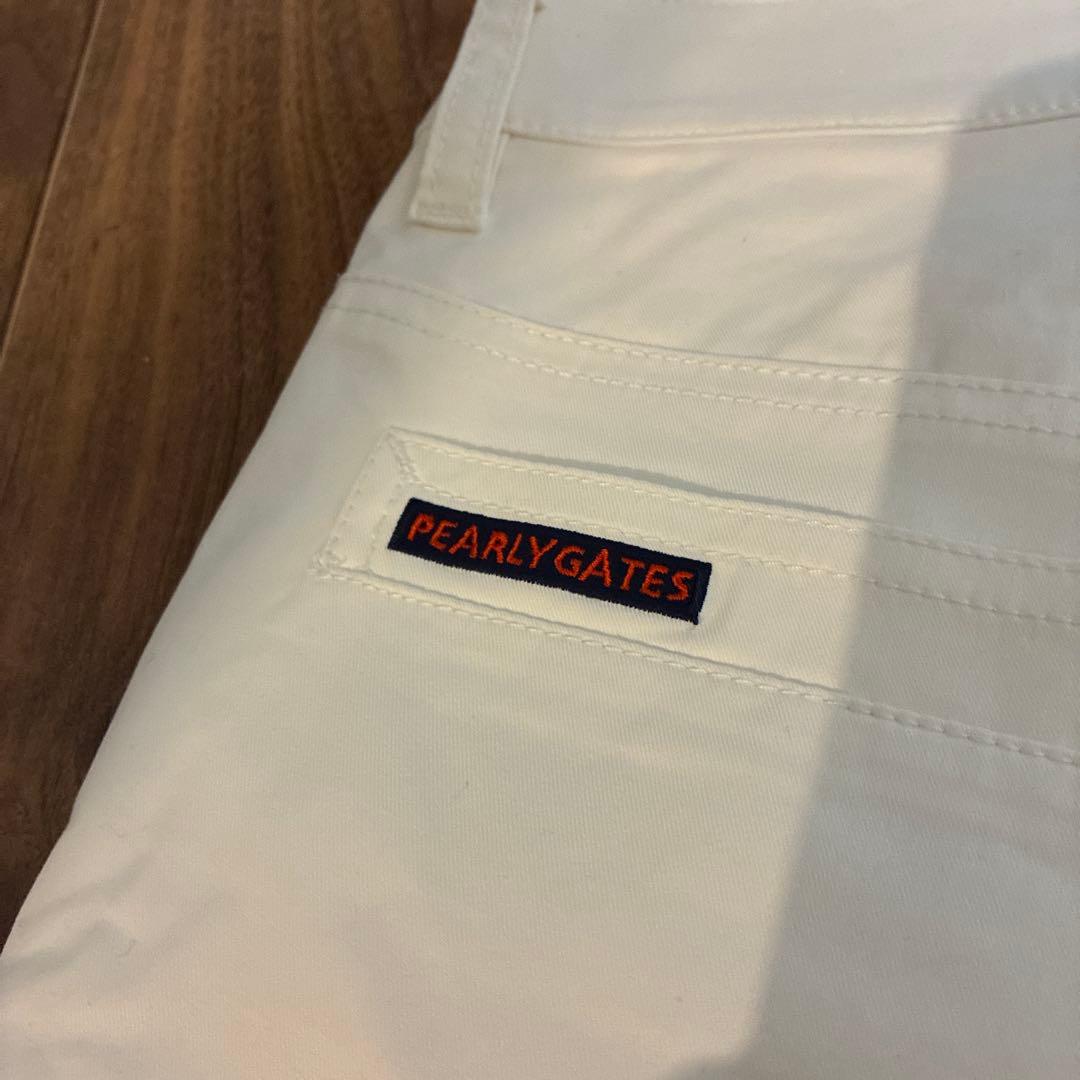【新品】PEARLY GATES ホワイト スリムフィットパンツ サイズ0