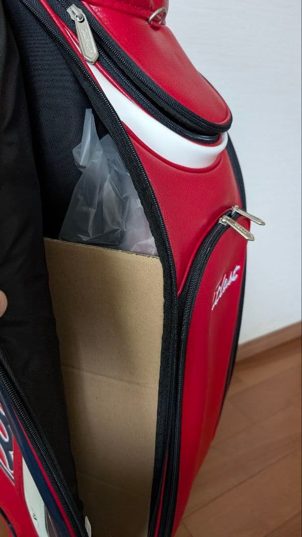【新品未使用】Titleist キャディバッグ 赤 CB631-RD