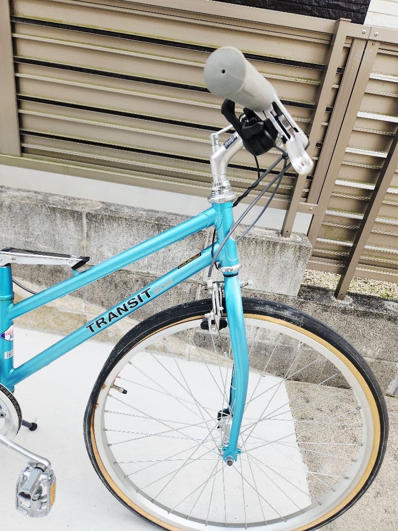 直接受渡限定ブリヂストントランジットスポーツG26 折りたたみ自転車ブルー要整備
