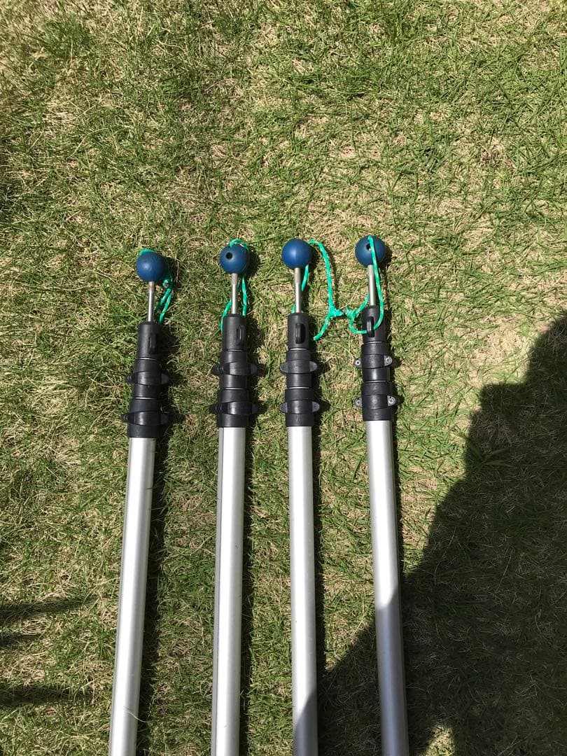 LOGOS システムロックポール230cm 4本セット　タープポール　ロゴス