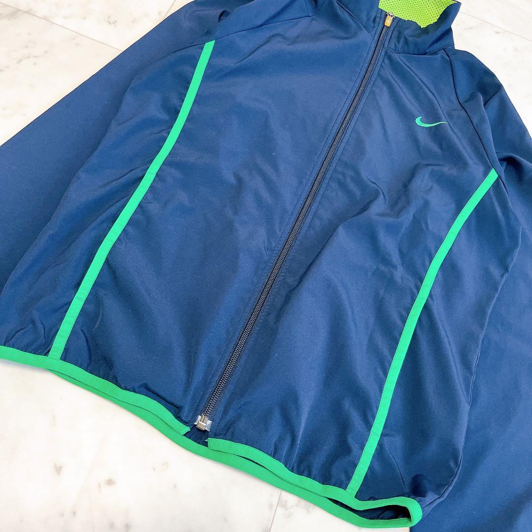 NIKE ナイキ セットアップ M ネイビー ロゴ刺繍 ドライフィット