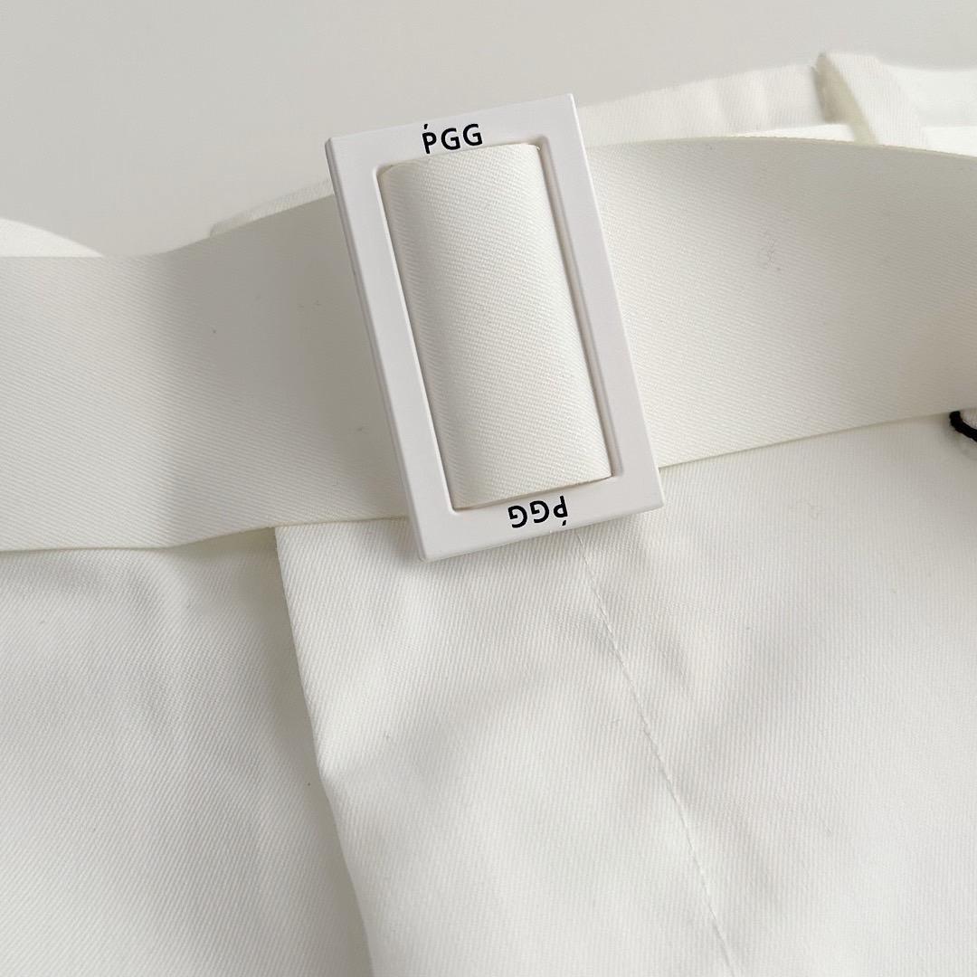 367 PGG 特売品！定価30,800円 メンズ ハーフパンツ白 4 M