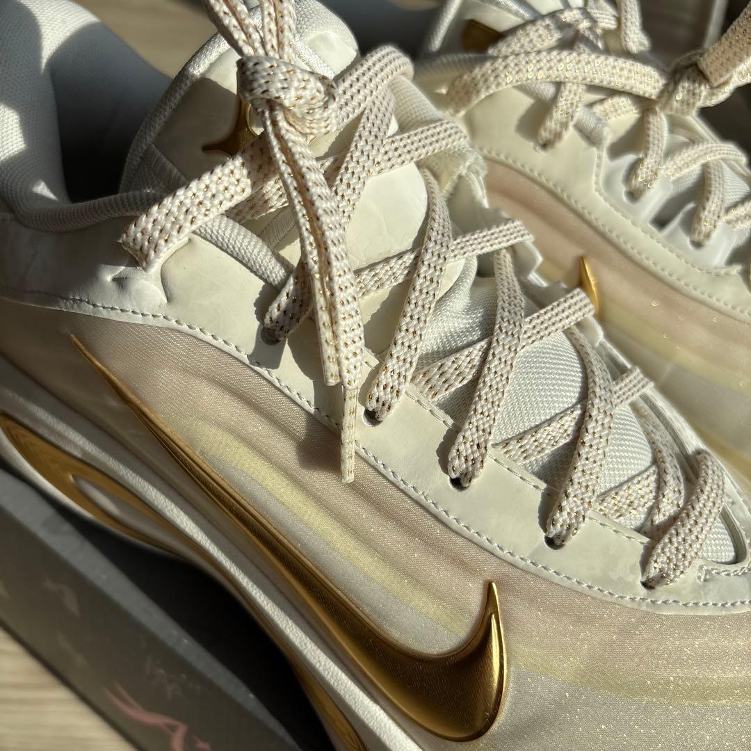 NIKE バッシュ A ONE EP(オフホワイト×ゴールド)メンズ28cm対応