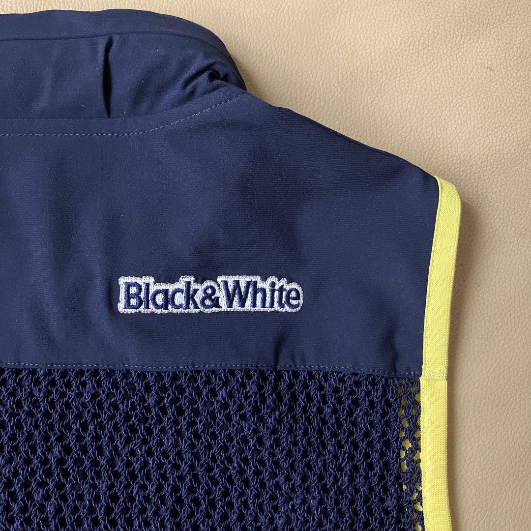 【美品】Black & White レディース フルジップ ベスト M