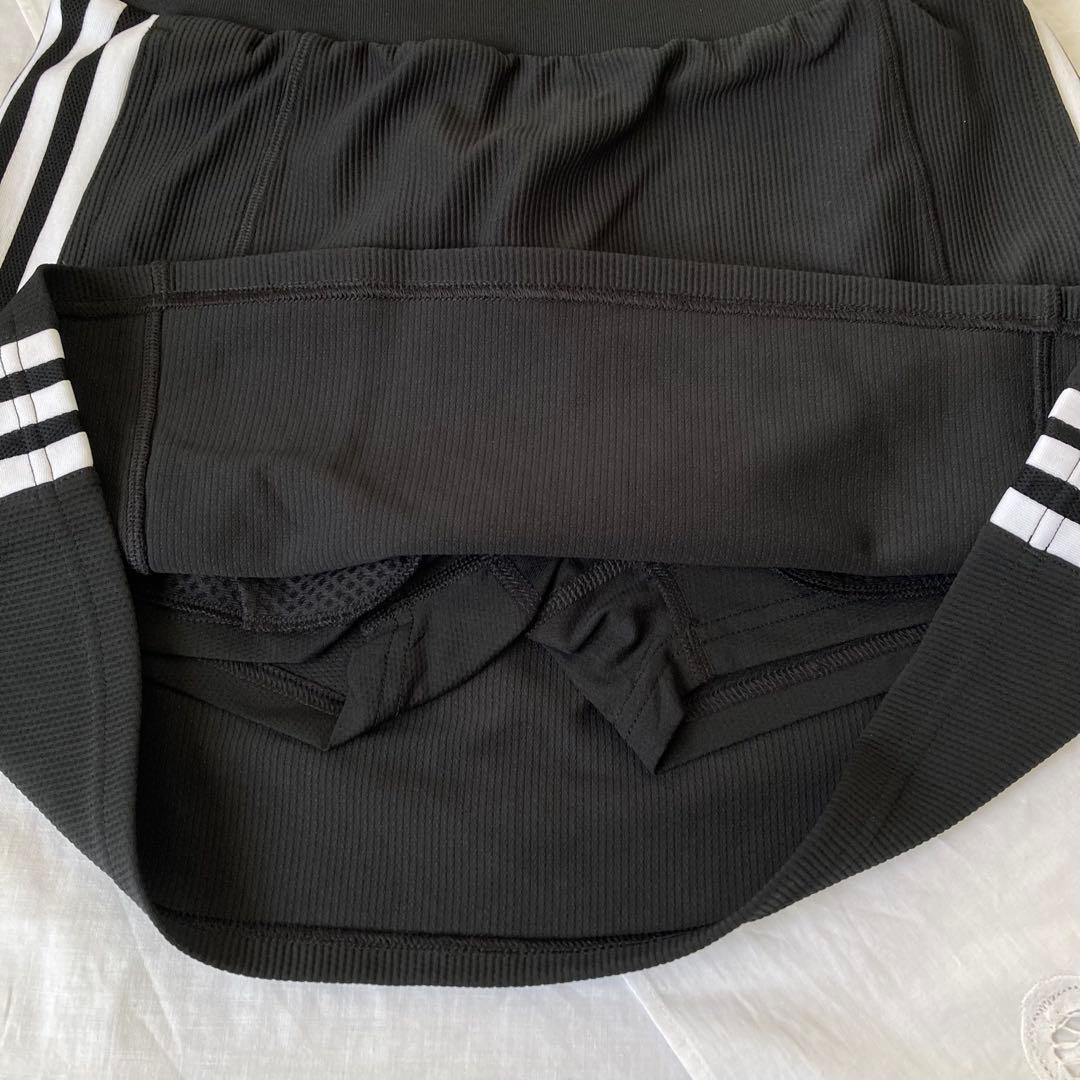 新品adidas アディダス　レディース　ジャケット　スカート セットアップ黒M