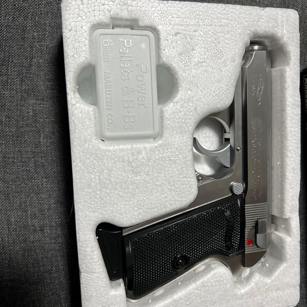MARUZEN New Walther PPK/S ステンレスガスガン