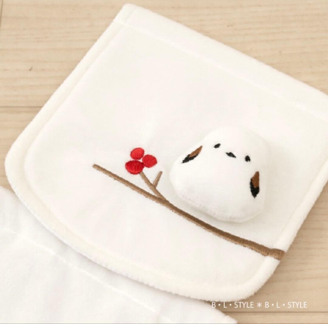 グレー色　シマエナガ　トイレマットセット　新品　動物　鳥