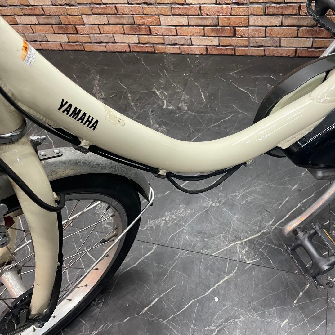 【17】電動自転車 YAMAHA PAS SION クリーム 20インチ