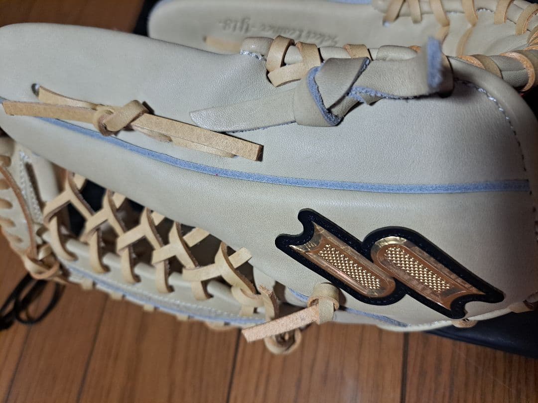 PEAKT345-78 硬式グローブ ベージュ 収納袋付き