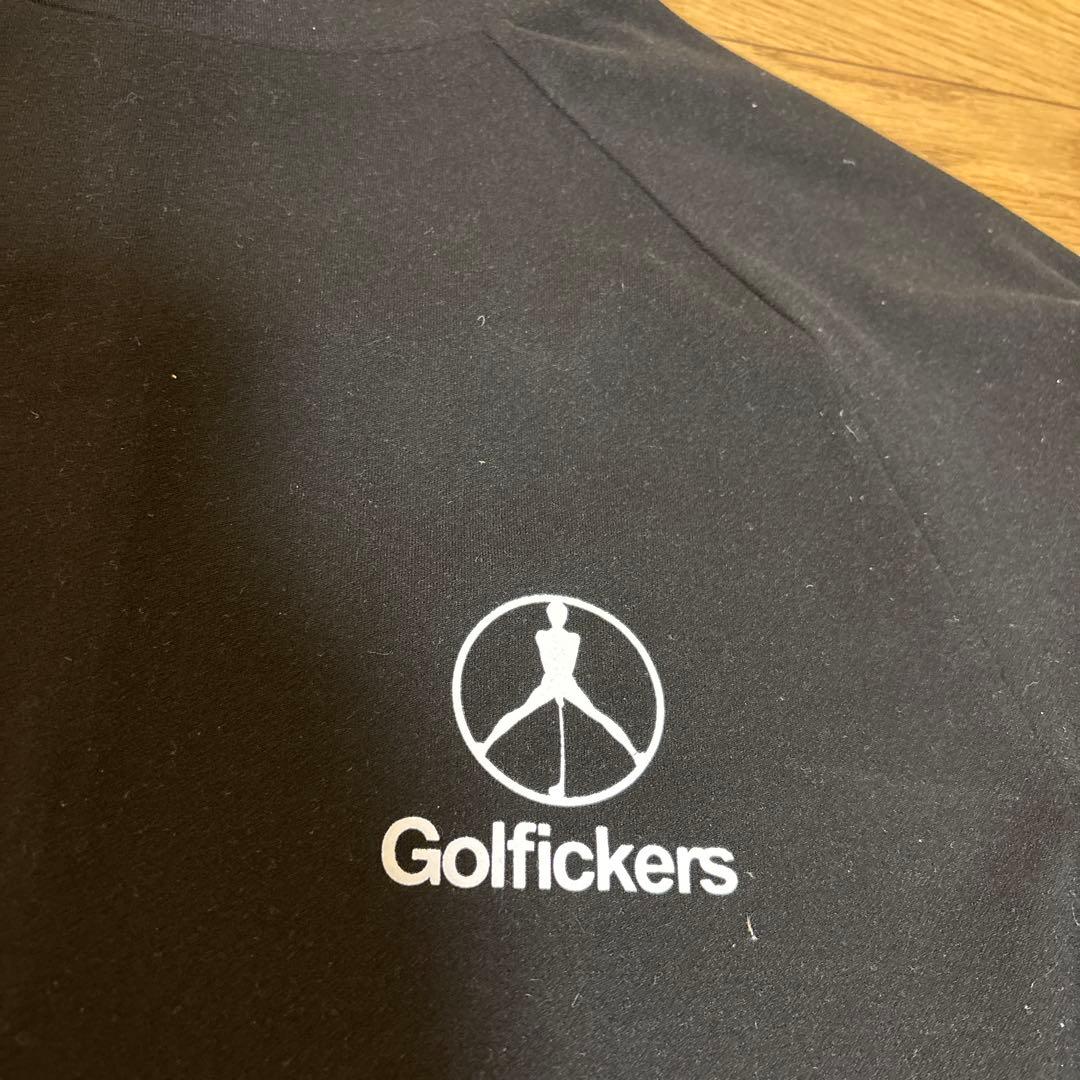 Golfickers 黒 長袖シャツ モックネック