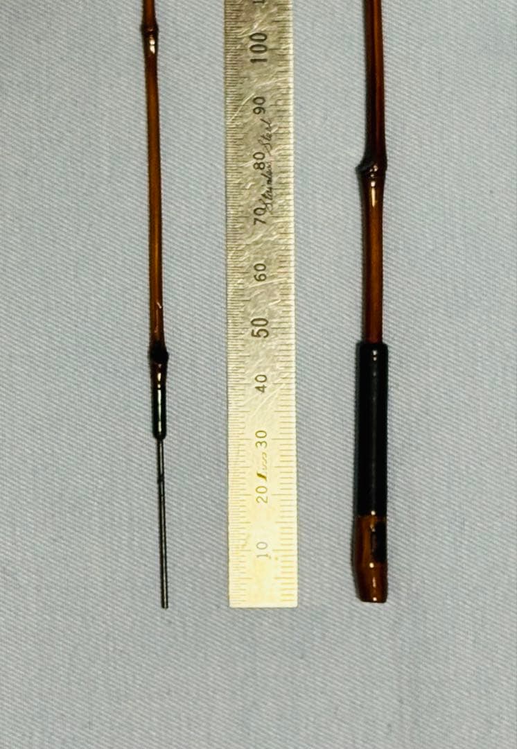 品川和竿やす製作の全竹タナゴ竿　二本継