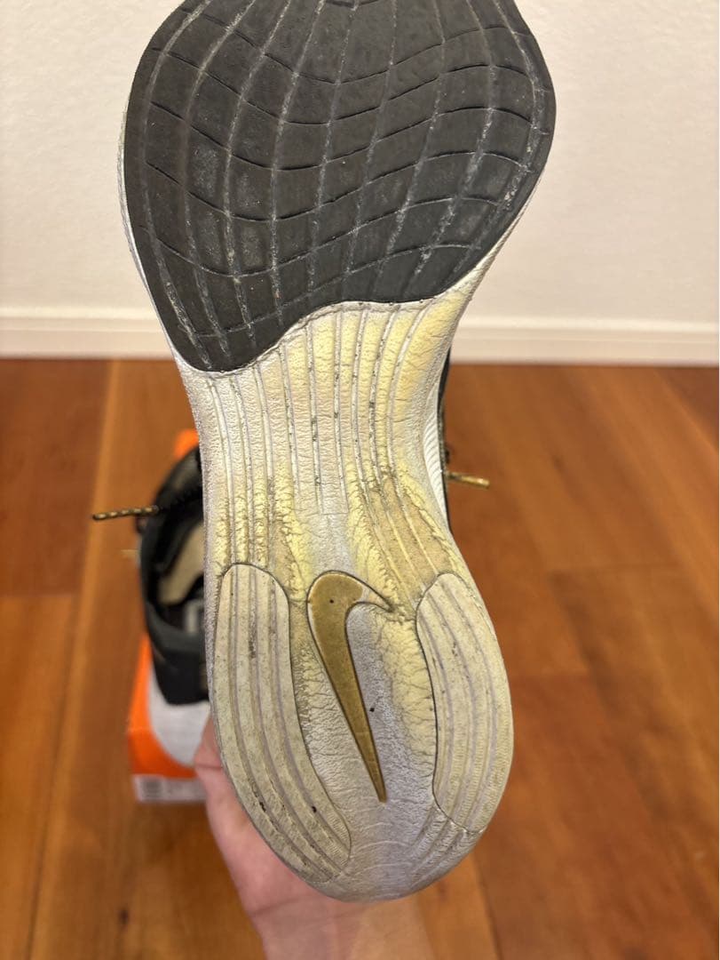 NIKE ヴェイパーフライ NEXT%2 ブラックゴールド 25.5cm