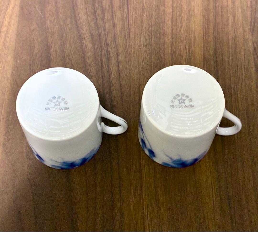 【約90年前のヴィンテージ・極美品】光陽陶器　手描き　デミタスカップ＆ソーサー