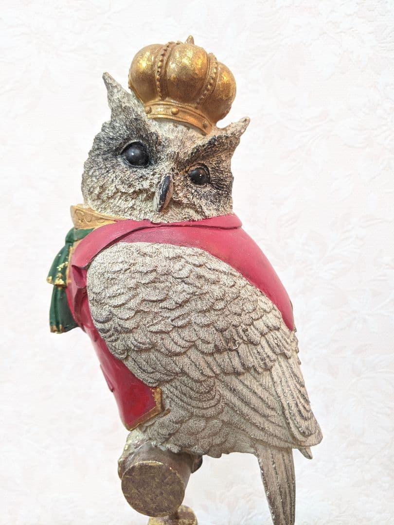 【お値下げ】バロック調フクロウ置物✨アンティーク✨【美品】