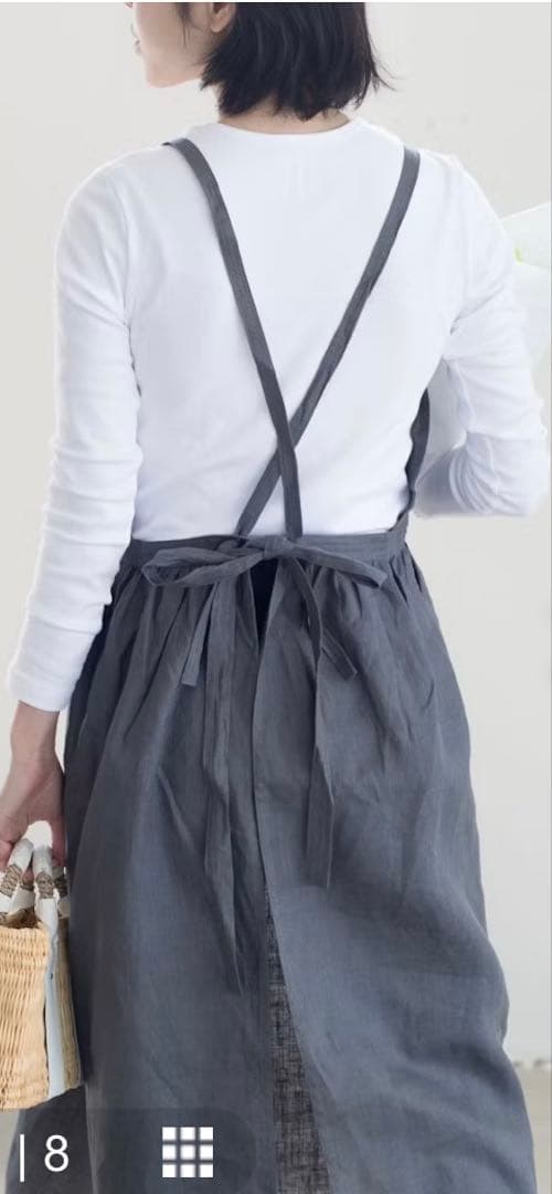 リネンのエプロンワンピース / fog linen work×北欧暮らしの道具店