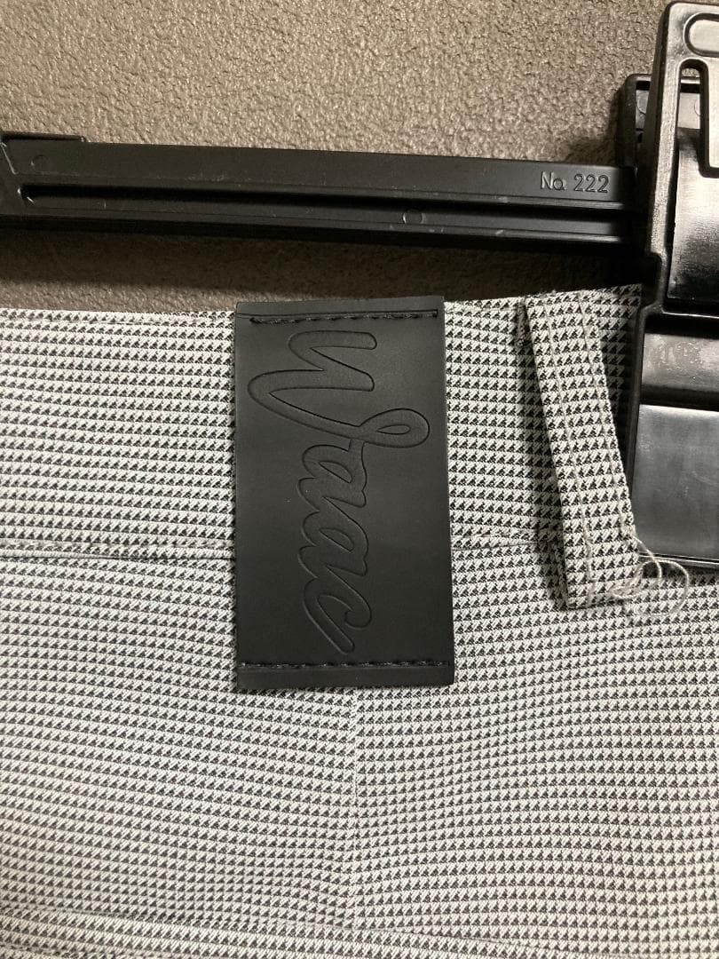 新品 WAAC 千鳥 テープロゴ スカート WWKCM21203