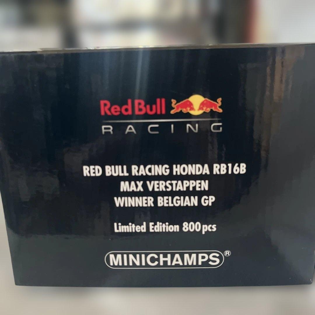 ミニチャンプス1/18レッドブルホンダマックスフェルスタッペンベルギー2021年