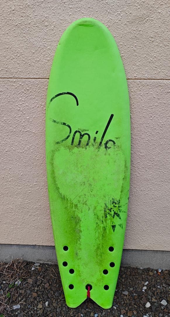 入門用ソフトボード 176x54x7 クワッドフィン SMILE ON SURF