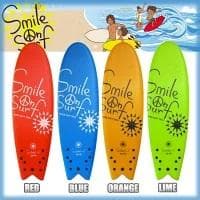 入門用ソフトボード 176x54x7 クワッドフィン SMILE ON SURF