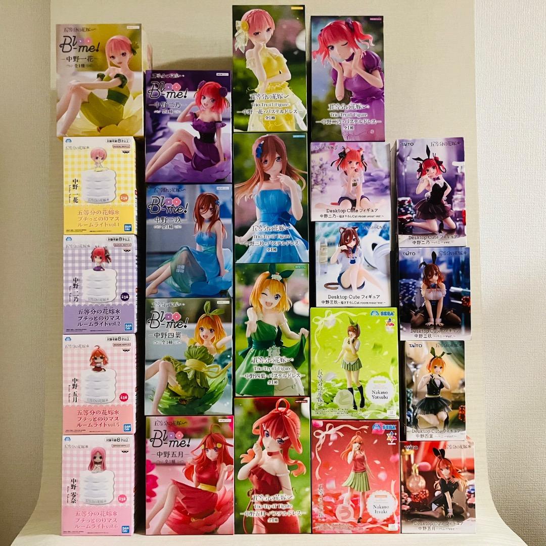 五等分の花嫁　プライズフィギュア　ルームライト など　23点セット