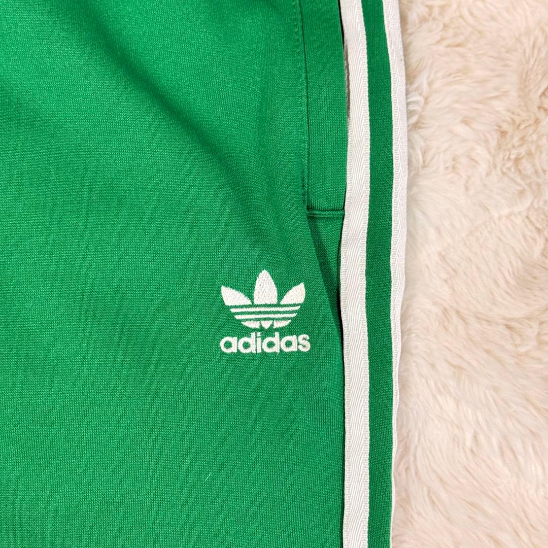 【美品】adidas SSTトラックパンツ 緑 M 人気定番 ストリート映え 春