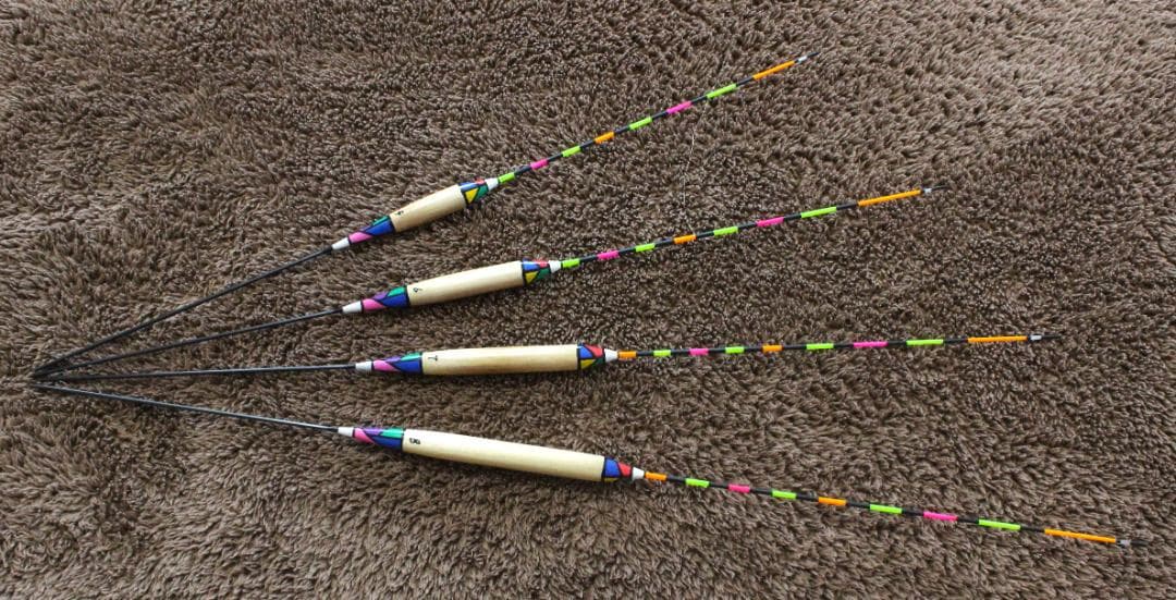 ヘラ浮き ＳＧ模様 パイプトップ(5~8番)４本セット 新品未使用
