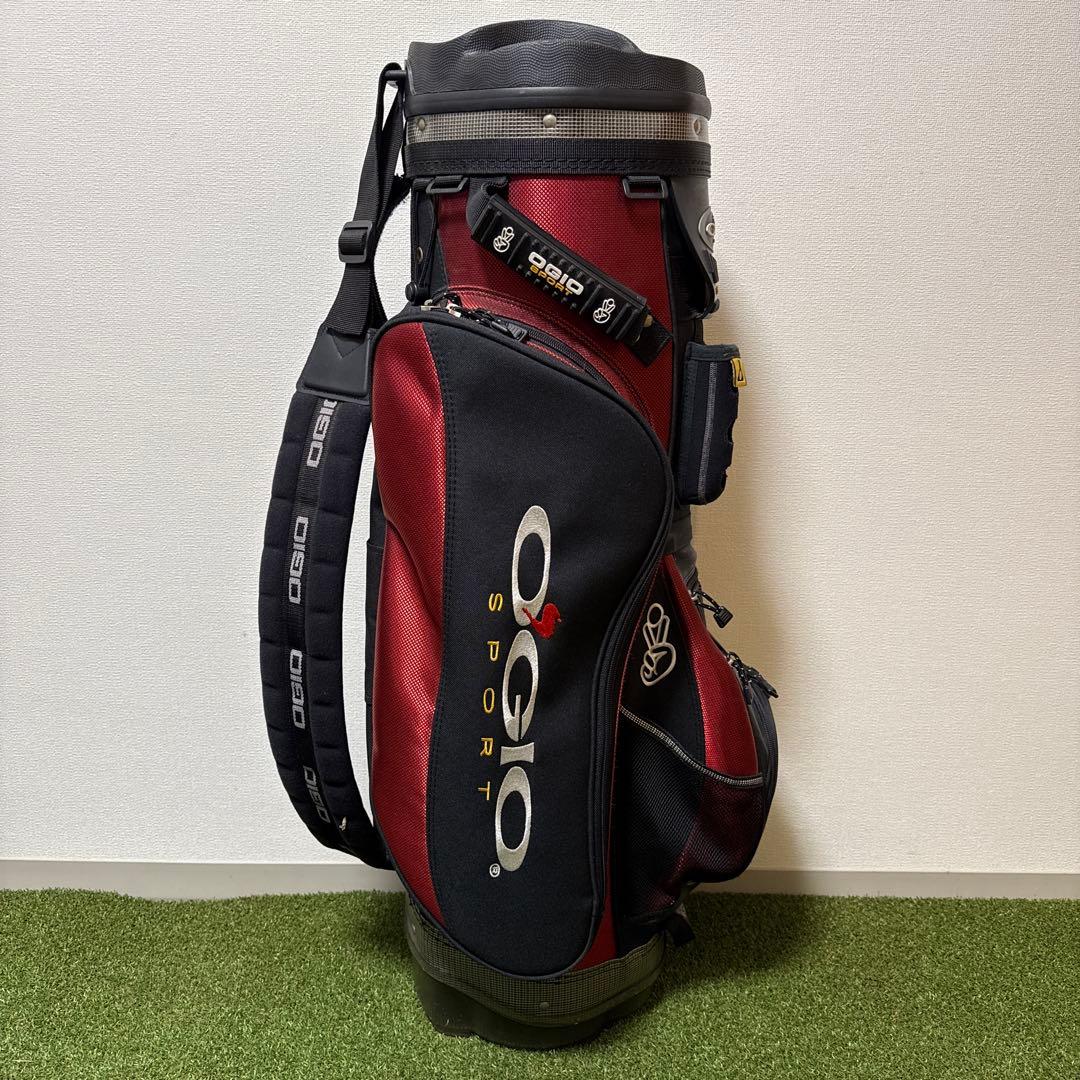 希少 OGIO オジオ キャディバッグ 10分割 ビンテージ 多機能