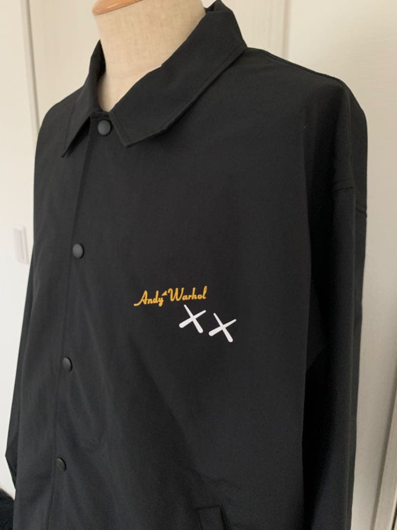 【新品未使用】希少サイズ 3XL AndyWarhol コーチジャケット 黒