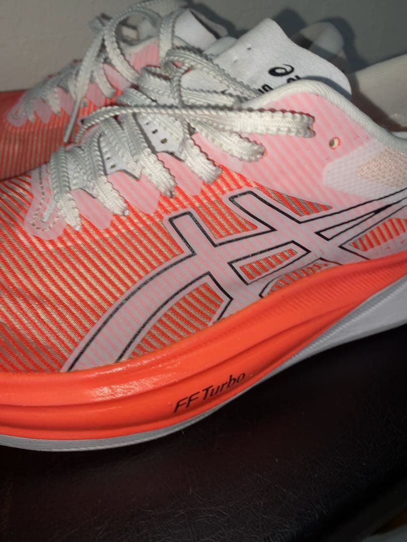 【24.5センチ】ASICS S4ランニングシューズ ホワイトレッド