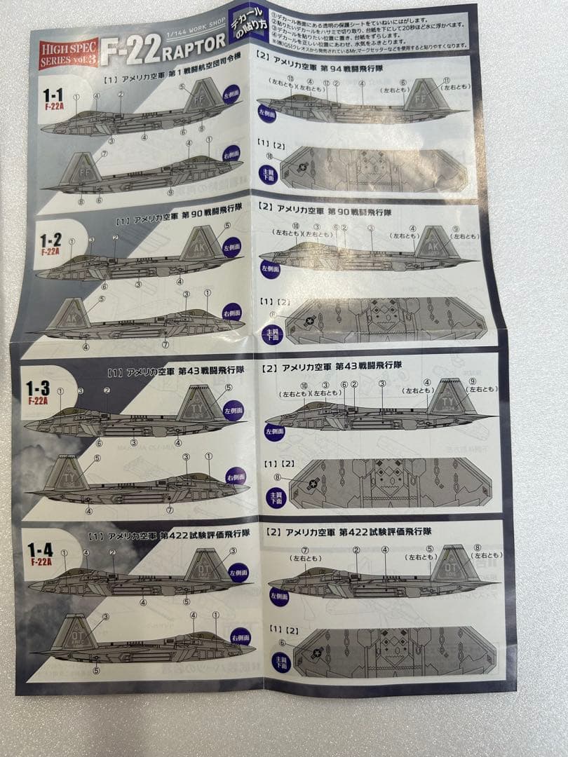 エフトイズ1/144 F-22 ハイスペックシリーズ　シークレット