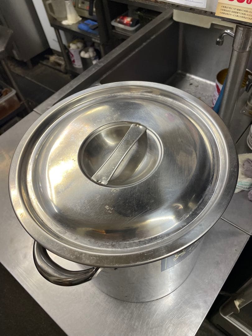 フライヤー用　油缶　ステンレス 業務用　未使用　蓋付き　15L