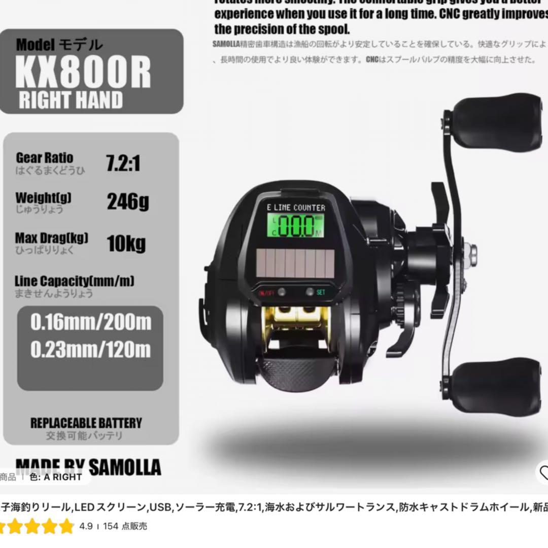 タイラバ　イカメタル　1.5m2ピースロッド&カウンター付きベイトリール