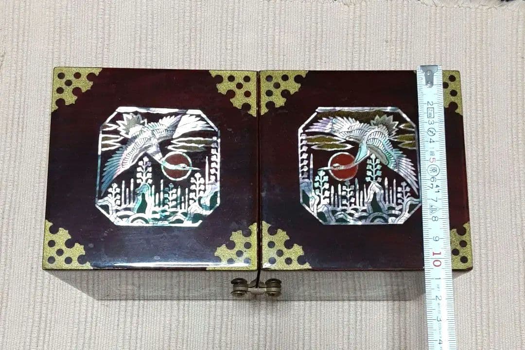 螺鈿細工 小物入れ 漆塗り 骨董品 昭和レトロ アンティーク ヴィンテージ レア