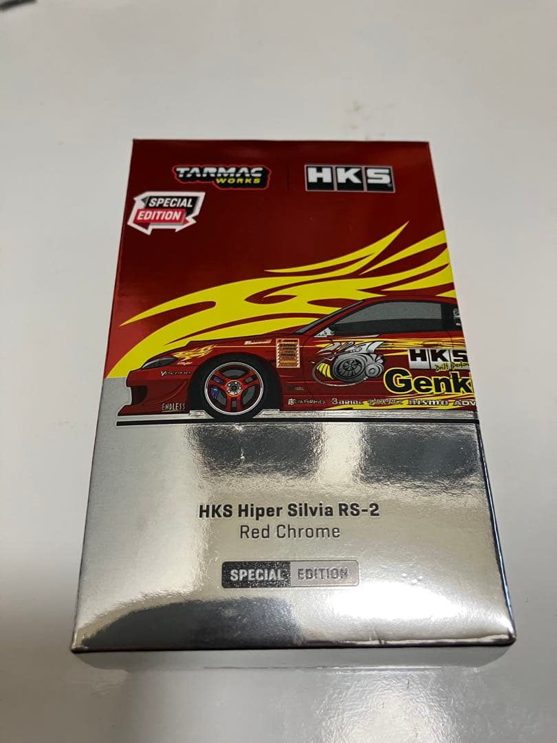 ターマックワークス 1/64 ニッサン シルビア S15 HKS レッドクローム