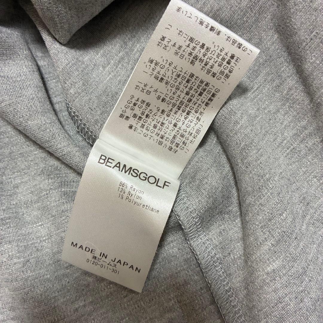 美品 BEAMS GOLF ビームス 長袖モックネック Lサイズ グレー