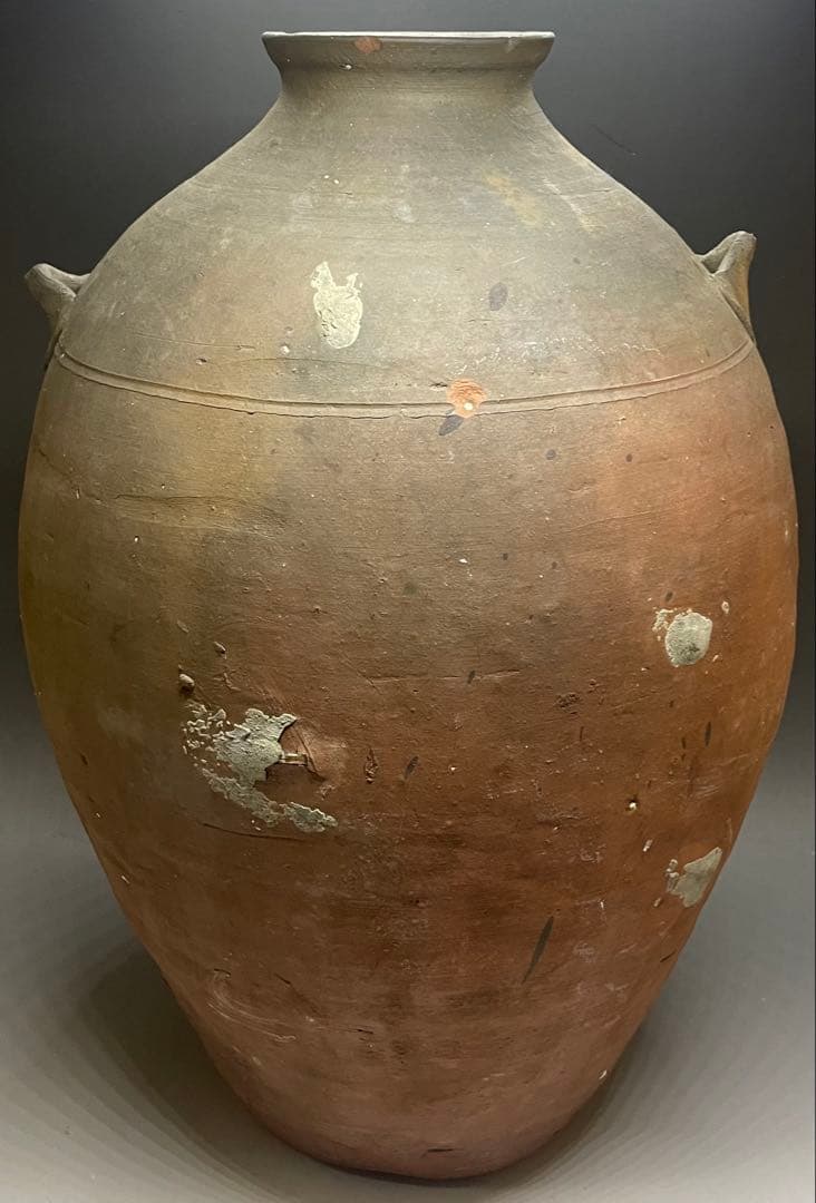 古南蛮　双耳南蛮壺　双耳壺　耳付壺　特大46.5cm f5032
