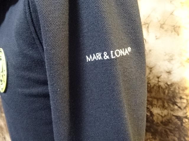 新同!!(定価37400円)マークアンドロナMARK&LONA・長袖ポロシャツ