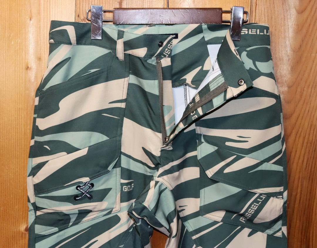 新品 ラッセルノ コⒽバット ポケット カモフラ ゴルフパンツ (5/L) h