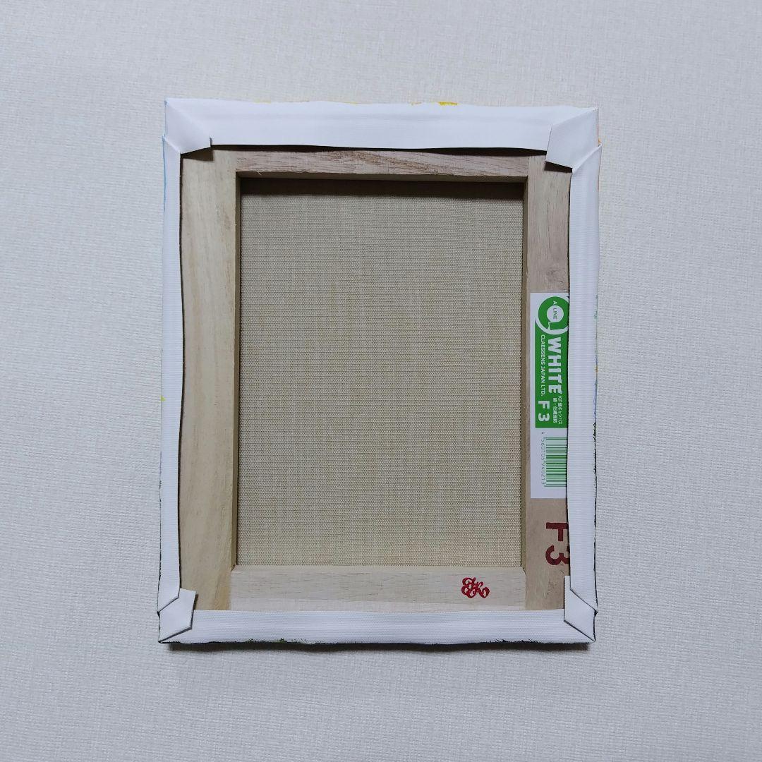 j*1様 【ミモザの咲く家】アクリル画 F3 風景画 絵画