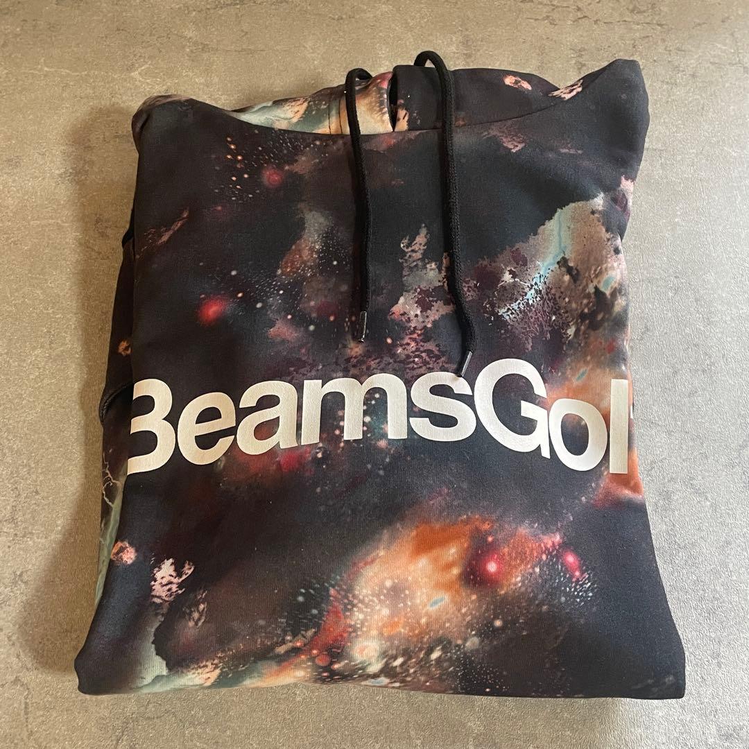 BEAMS GOLF ビームスゴルフ 宇宙柄 スウェットパーカー 総柄 M