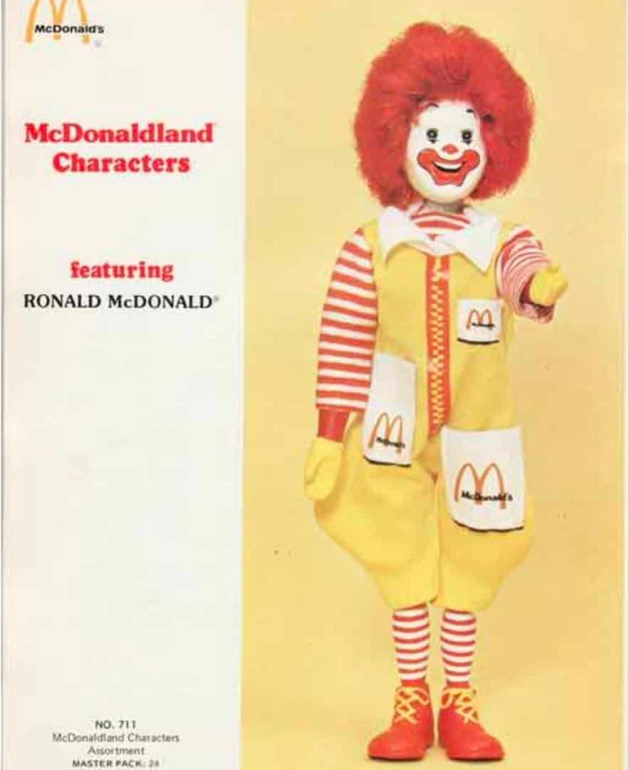1970年代 McDonald's ロナルド・マクドナルド ぬいぐるみ当時物