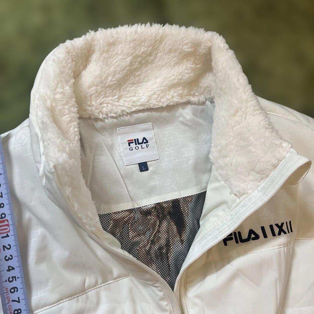 新品Lサイズ　フィラゴルフ撥水加工蓄熱保温ストレッチキルティング ワンピース