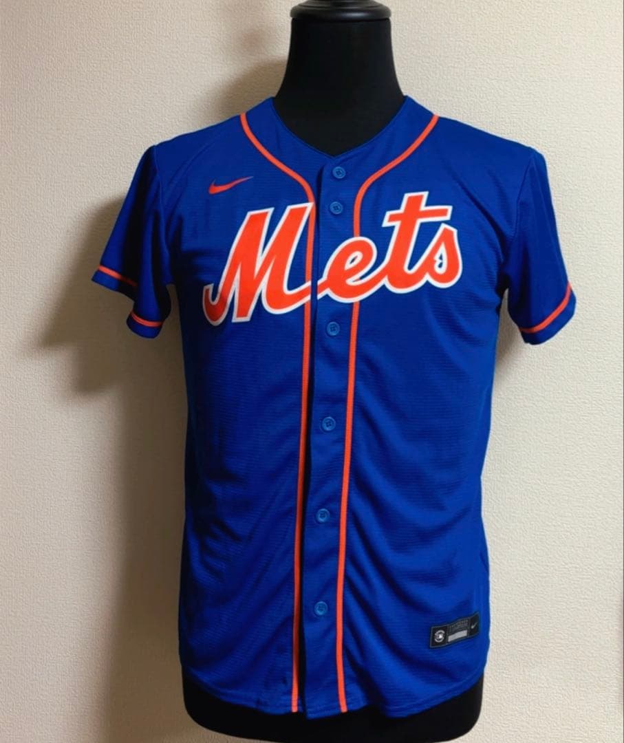 【NIKE】MLB・ニューヨーク・メッツ・ベースボールシャツ・Lサイズ