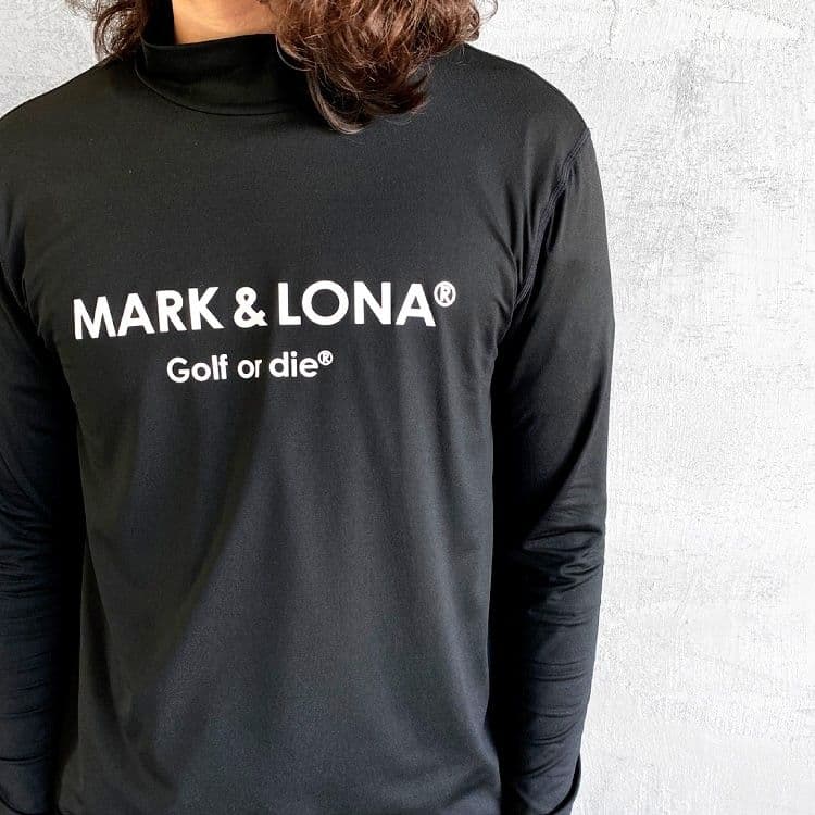 ■MARK & LONA モックネック インナーシャツ 黒48 木村拓哉■