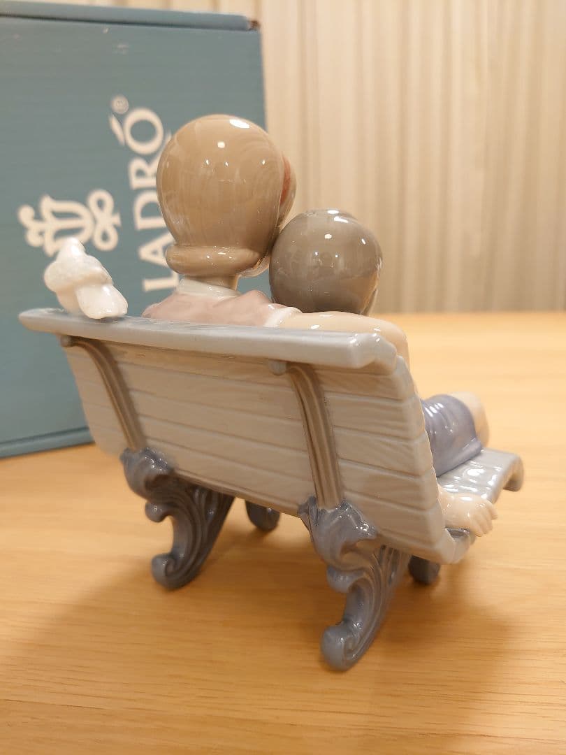 【極美品 無欠損】LLADRO リヤドロ No.6446『やすらぎ』姉弟 子犬