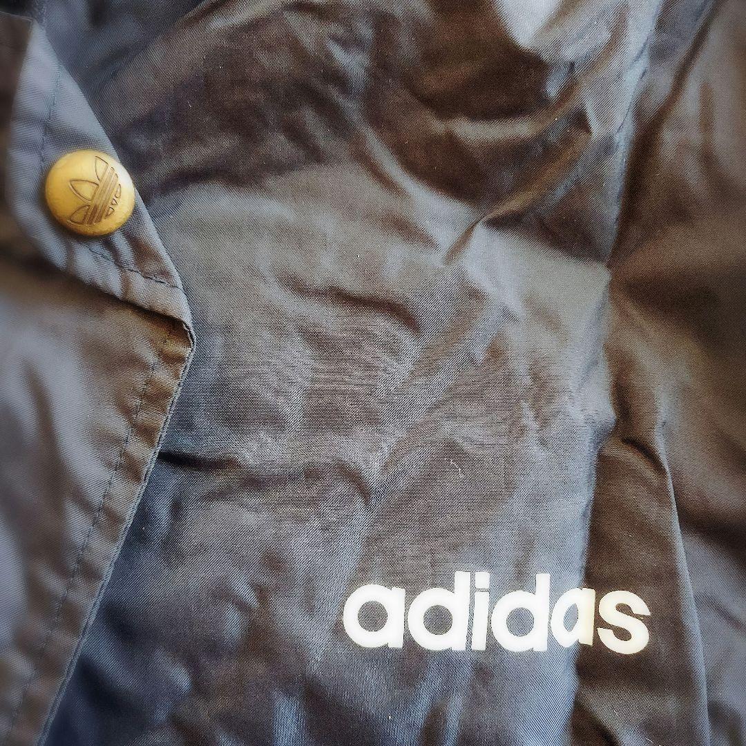 ヴィンテージ☆オールドアディダス adidasベンチコー ト XL相当 ネイビー
