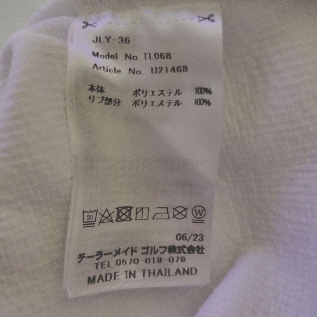 TaylorMade ホワイト 厚手冬素材カットソー、バックプリント