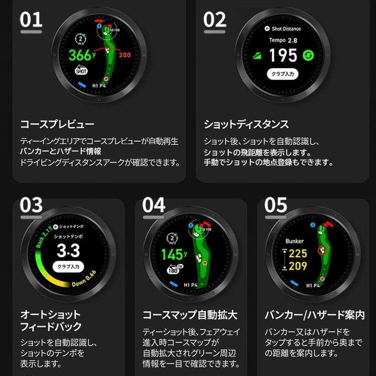 108 腕時計型 ≪ ボイスキャディ T11 PRO ≫voicecaddie