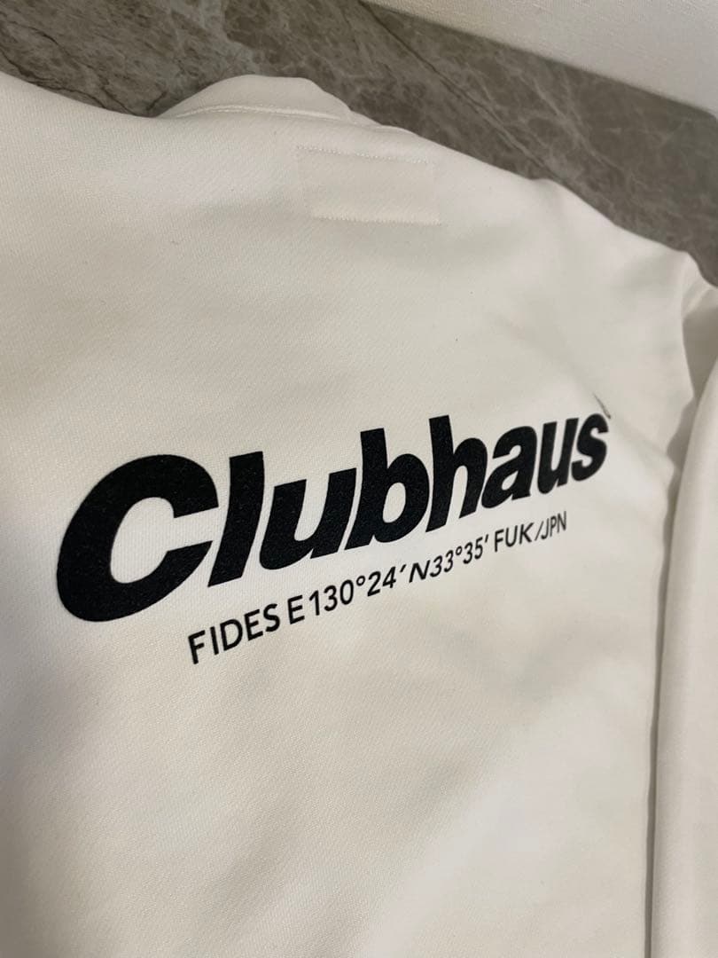 FIDES × CLUBHAUS Logo Parka White golf